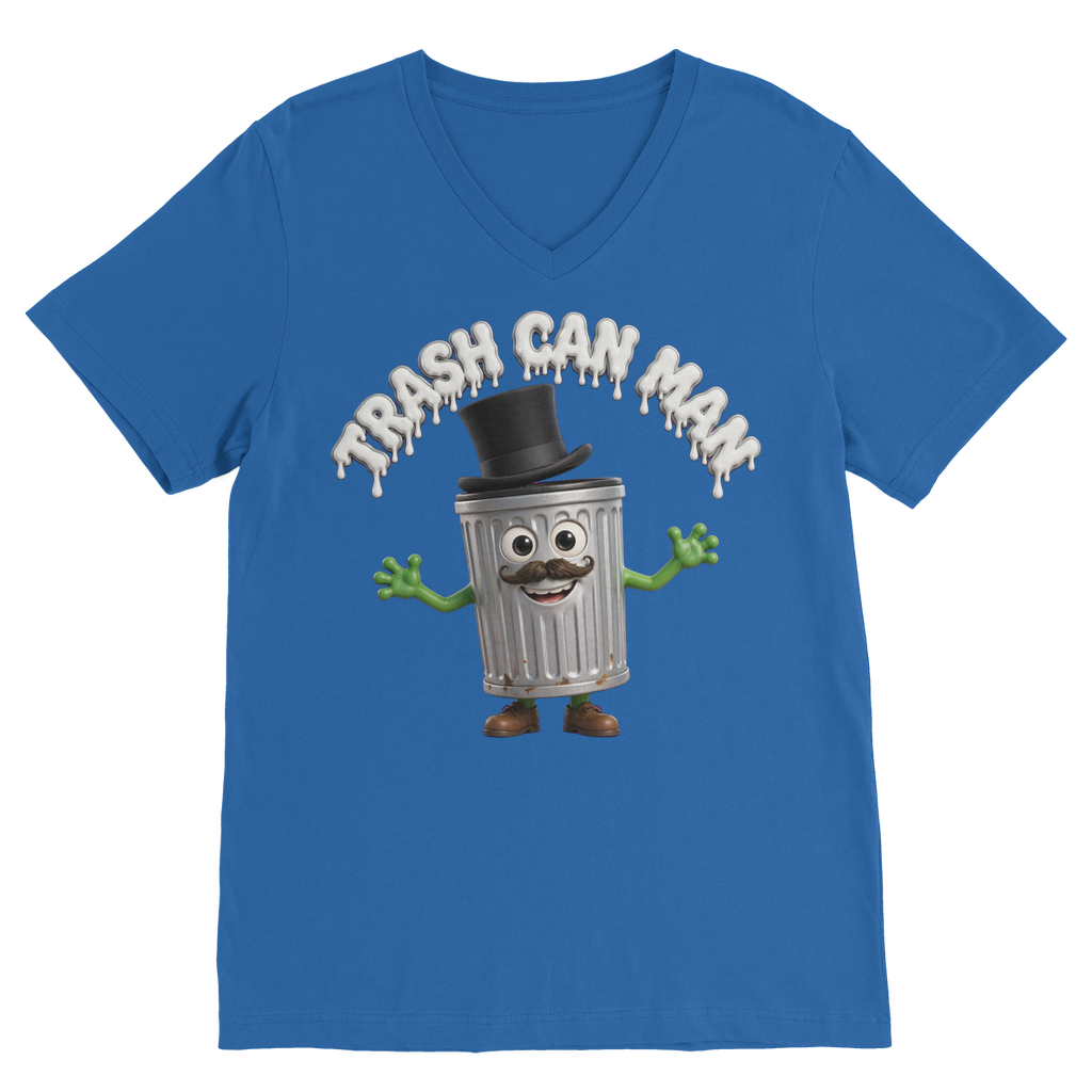 TRASH CAN MAN Premium V-Neck T-Shirt