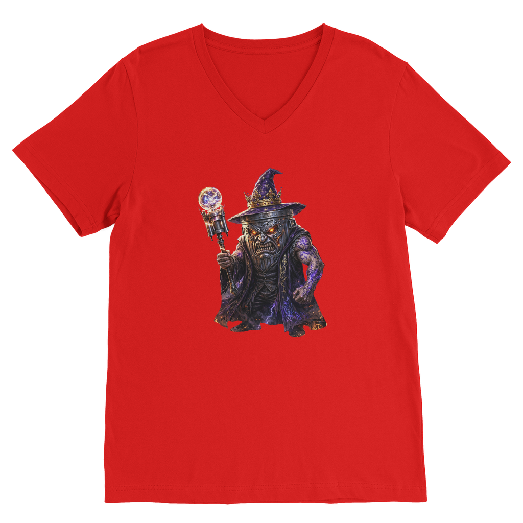 angry can man Classic V-Neck T-Shirt