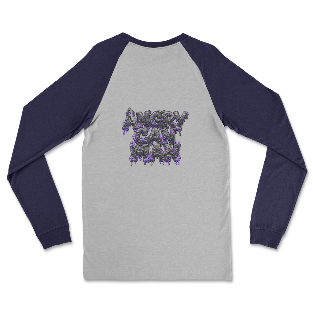 ANGRY CAN MAN 3.0 Classic Raglan Long Sleeve Shirt