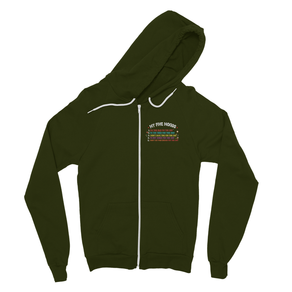 SARCASM 105 Classic Adult Zip Hoodie