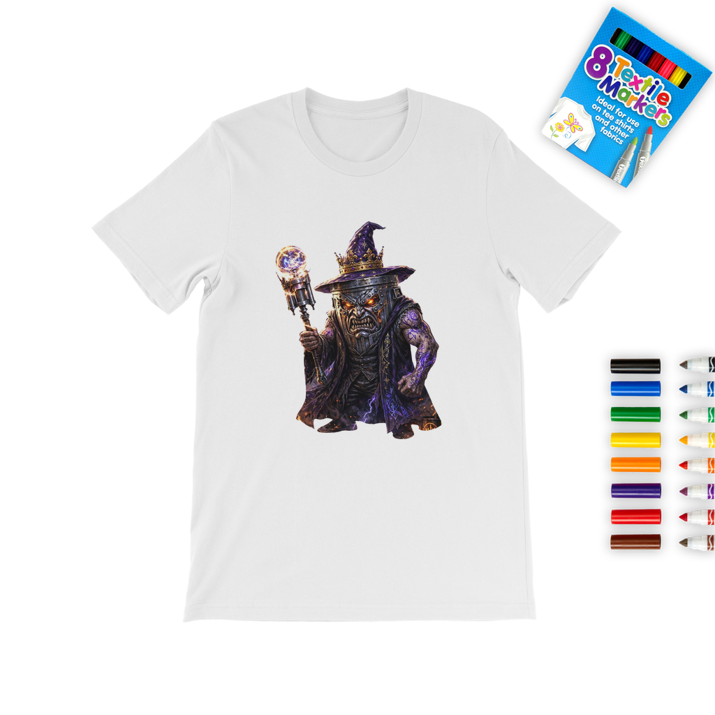 angry can man Colouring T-Shirt