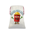 TRASH CAN MAN Sublimation Linen Drawstring Sack