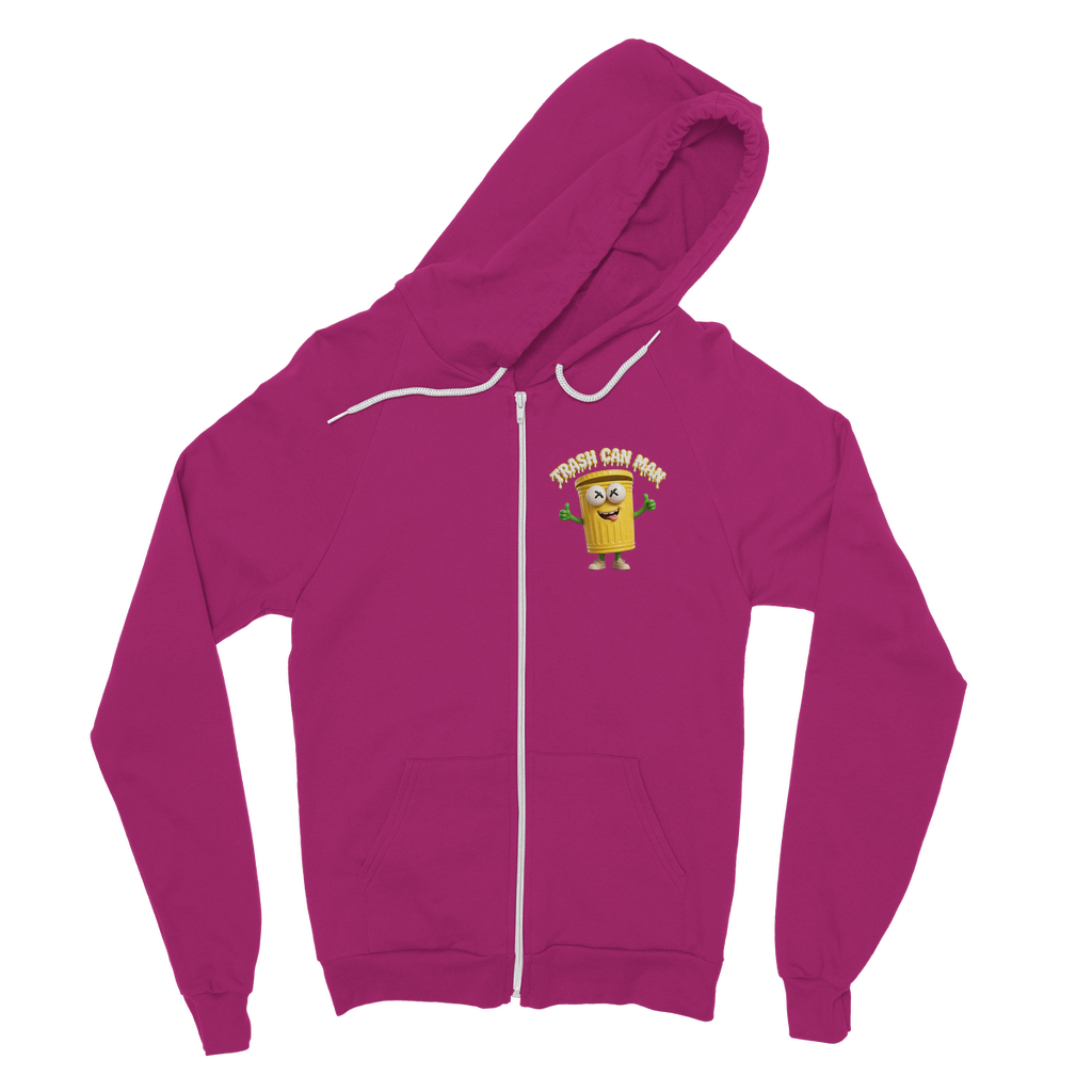 TRASH CAN MAN Classic Adult Zip Hoodie