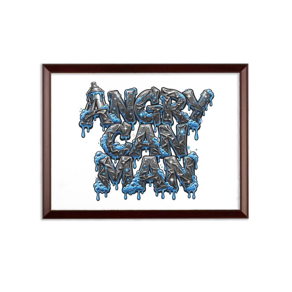 ANGRY CAN MAN 2.0 Sublimation Wall Plaque