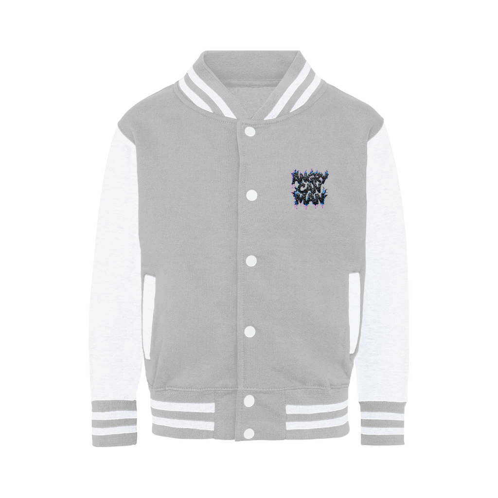 angry can man Varsity Jacket