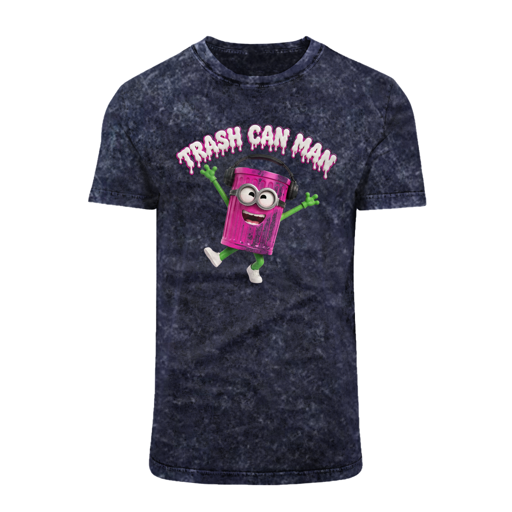 TRASH CAN MAN Acid Washed T-Shirt