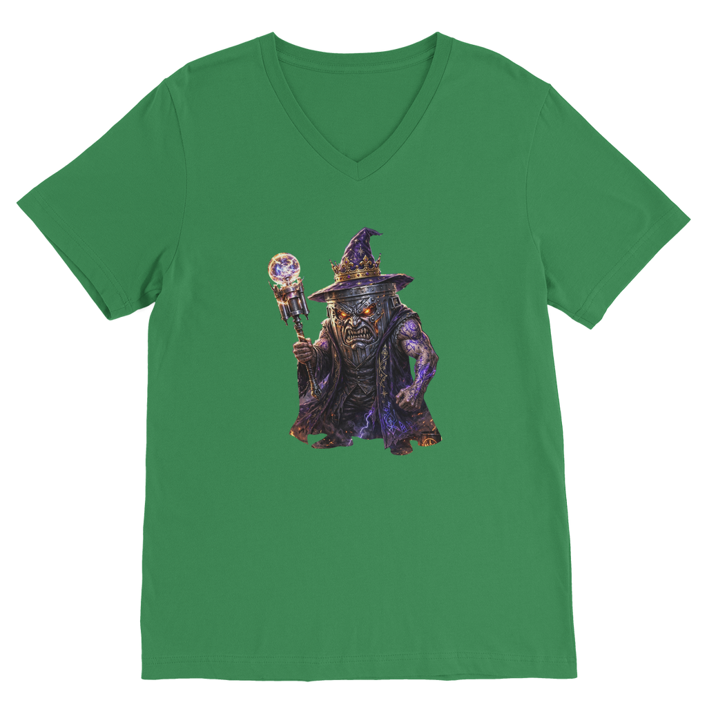 angry can man Classic V-Neck T-Shirt