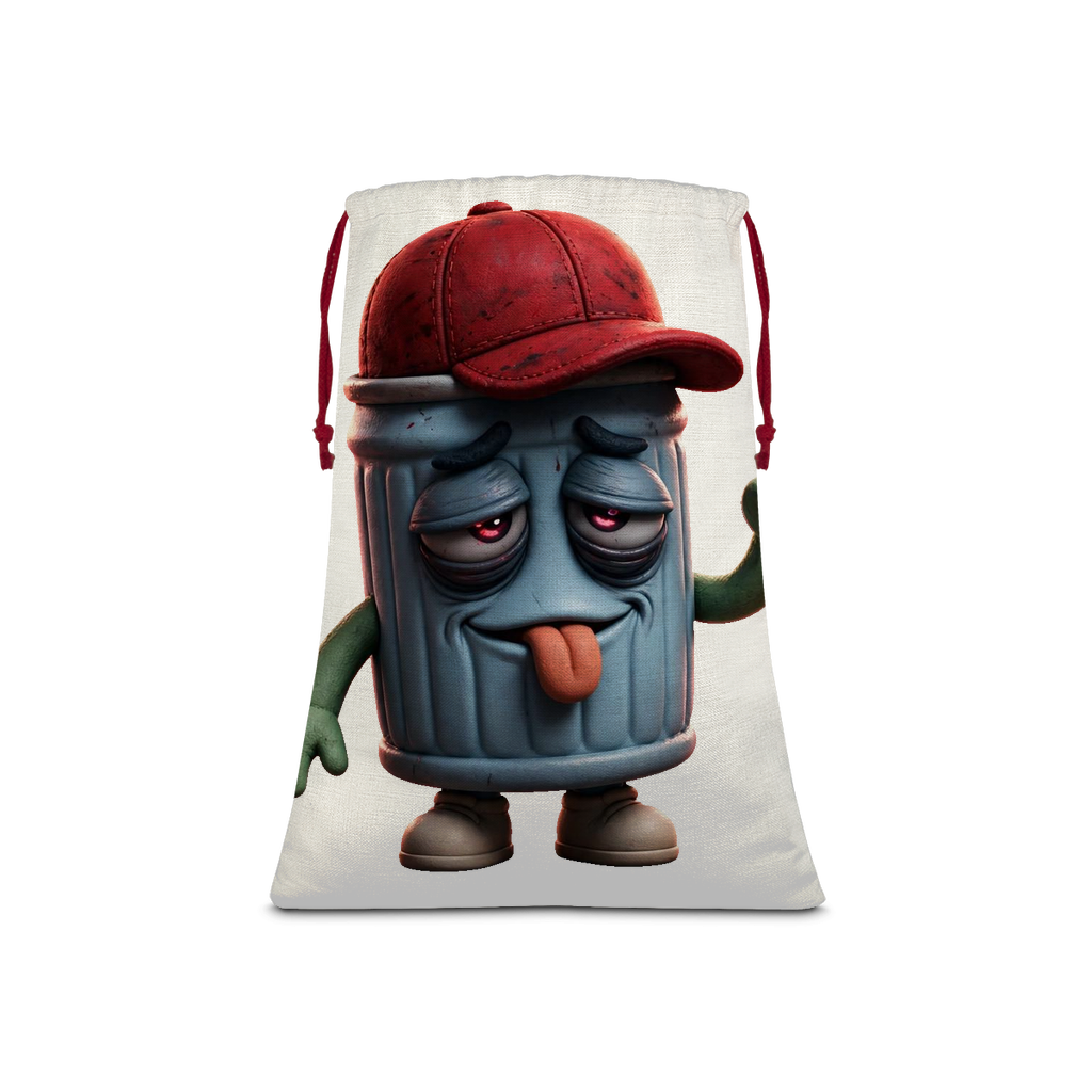 ANGRY CAN MAN 3.0 Sublimation Linen Drawstring Sack