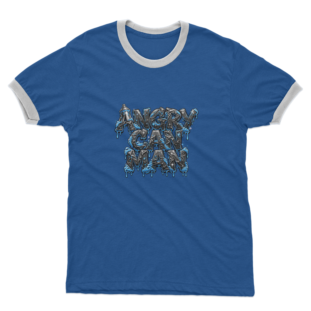 ANGRY CAN MAN 2.0 Adult Ringer T-Shirt