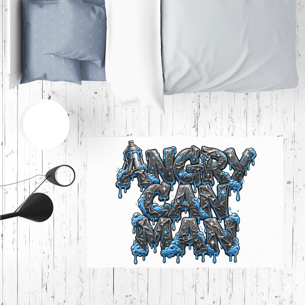 ANGRY CAN MAN 2.0 Sublimation Mat / Carpet / Rug / Play Mat / Pet Feeding Mat