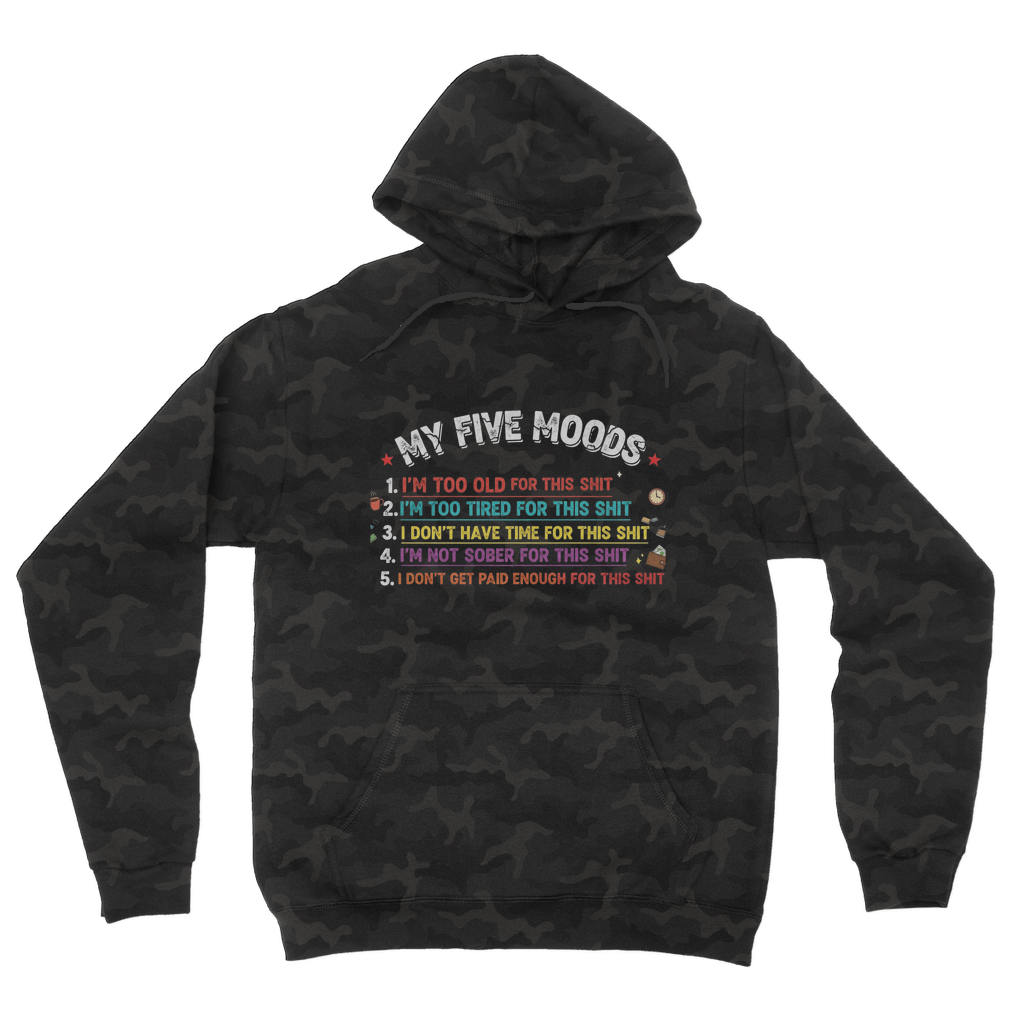 SARCASM 105 Camouflage Adult Hoodie