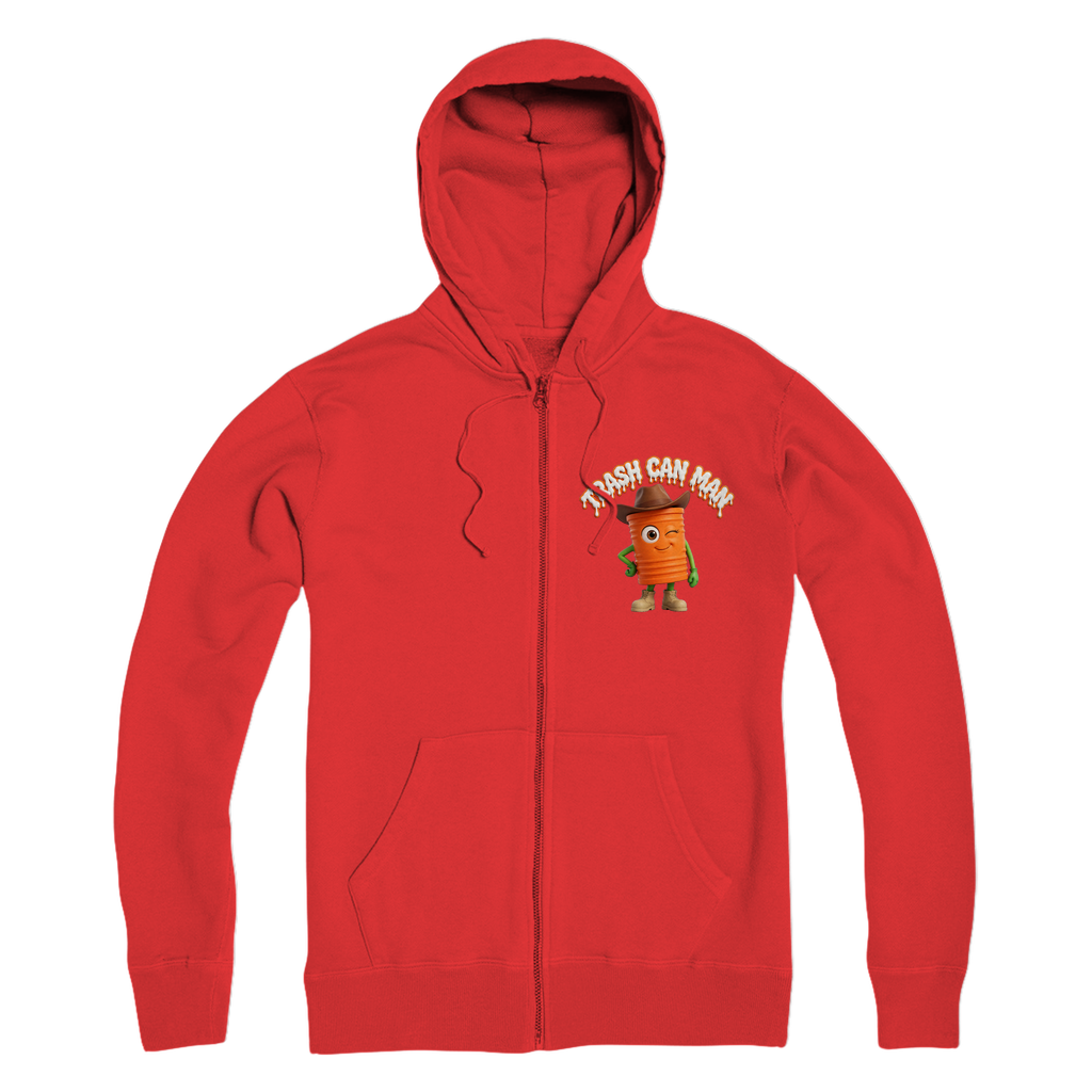 TRASH CAN MAN Premium Adult Zip Hoodie