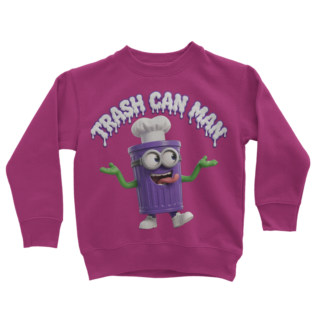 TRASH CAN MAN Classic Kids Sweatshirt