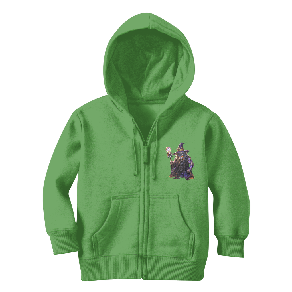 angry can man Classic Kids Zip Hoodie
