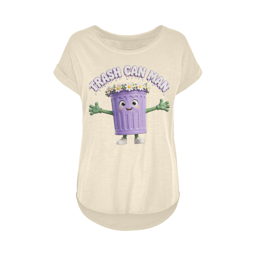 TRASH CAN MAN Women's Long Slub T-Shirt XS-5XL