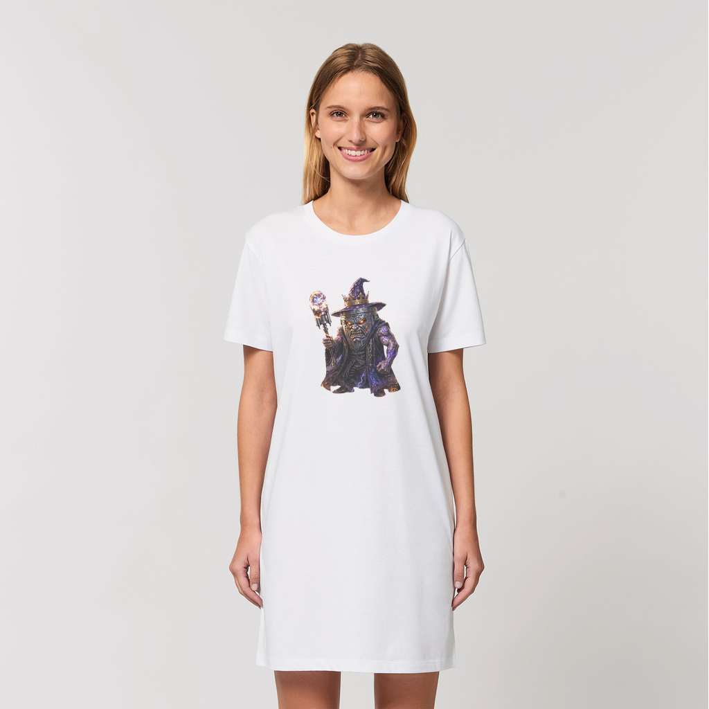 angry can man Organic T-Shirt Dress