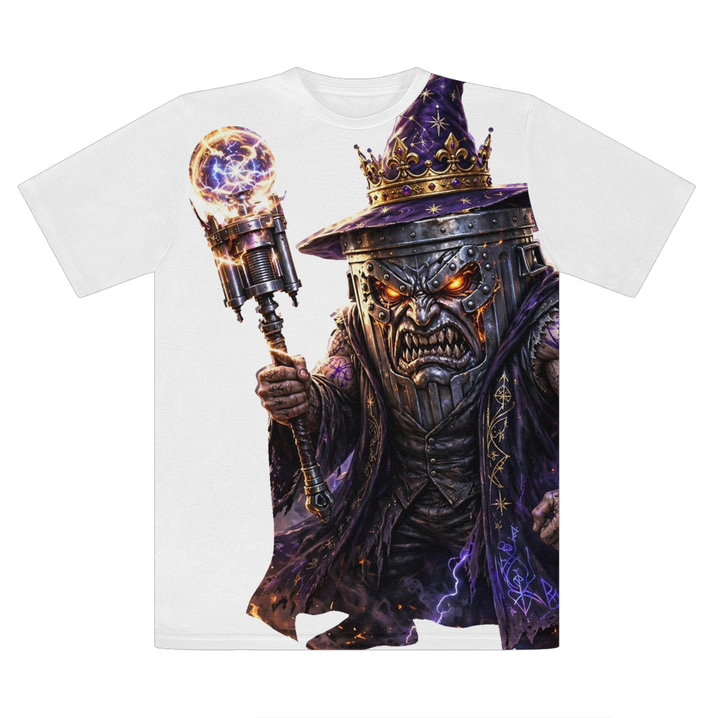 angry can man Premium Cut and Sew Sublimation Unisex T-Shirt