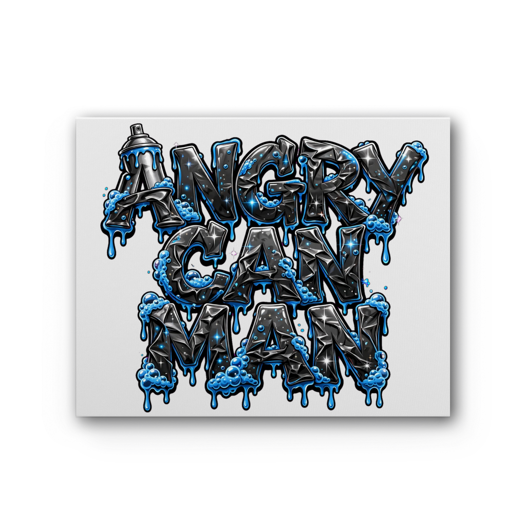 ANGRY CAN MAN 2.0 Premium Stretched Canvas