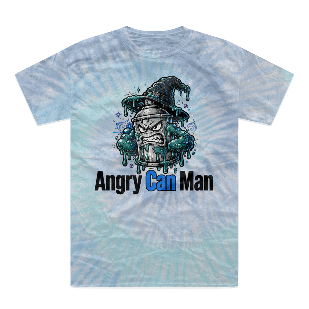 angry can man Tie-Dye T-Shirt