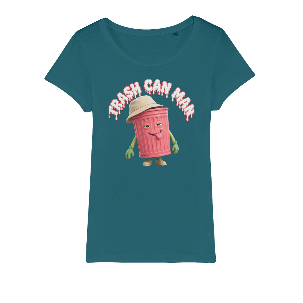 TRASH CAN MAN Organic Jersey Womens T-Shirt
