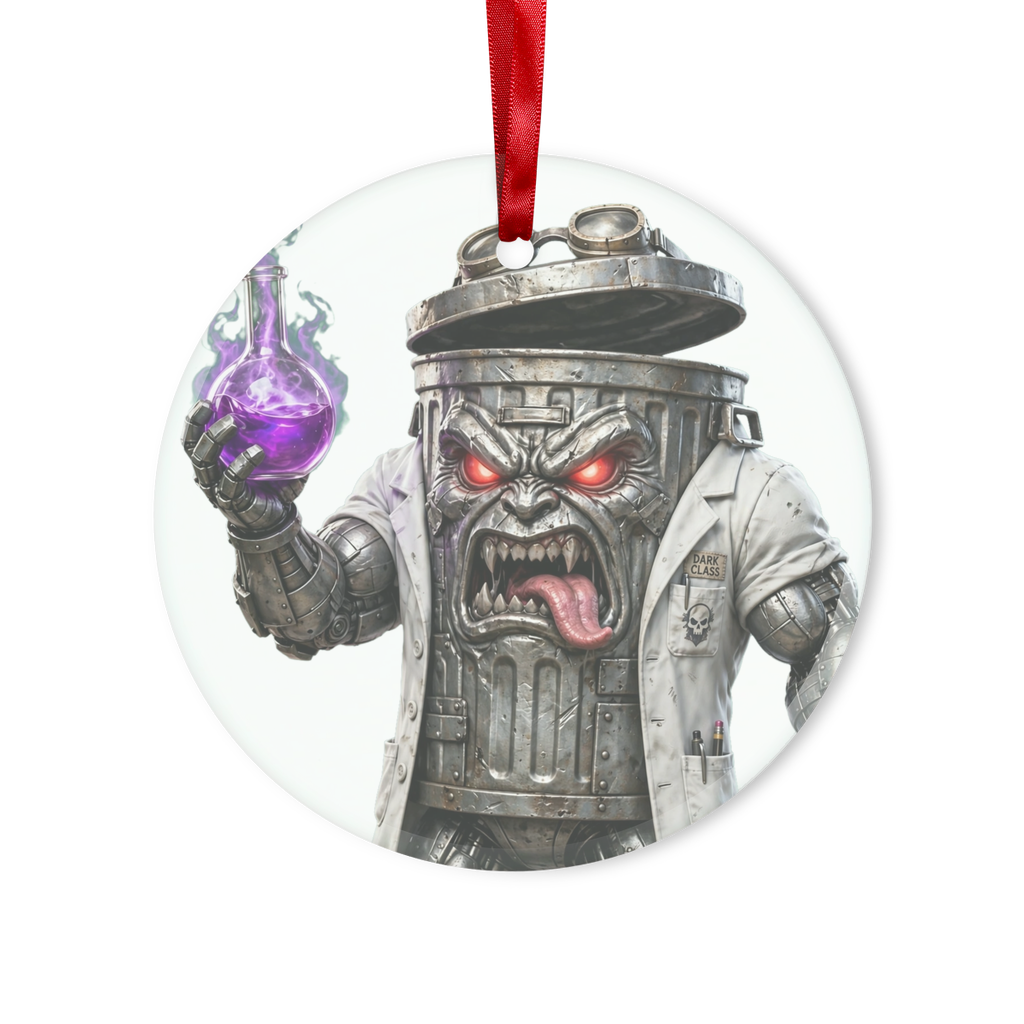 ANGRY CAN MAN 3.0 Glass Hanging Ornament