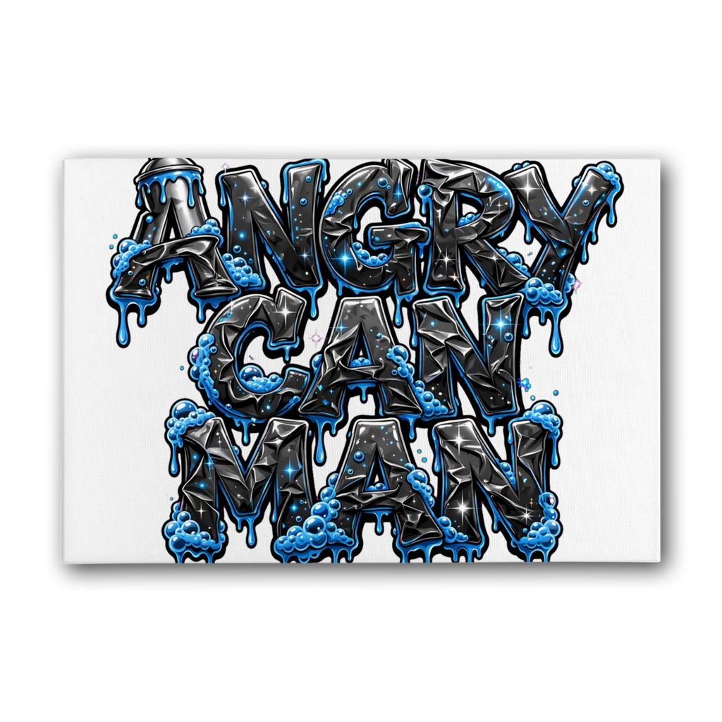 ANGRY CAN MAN 2.0 Premium Stretched Canvas