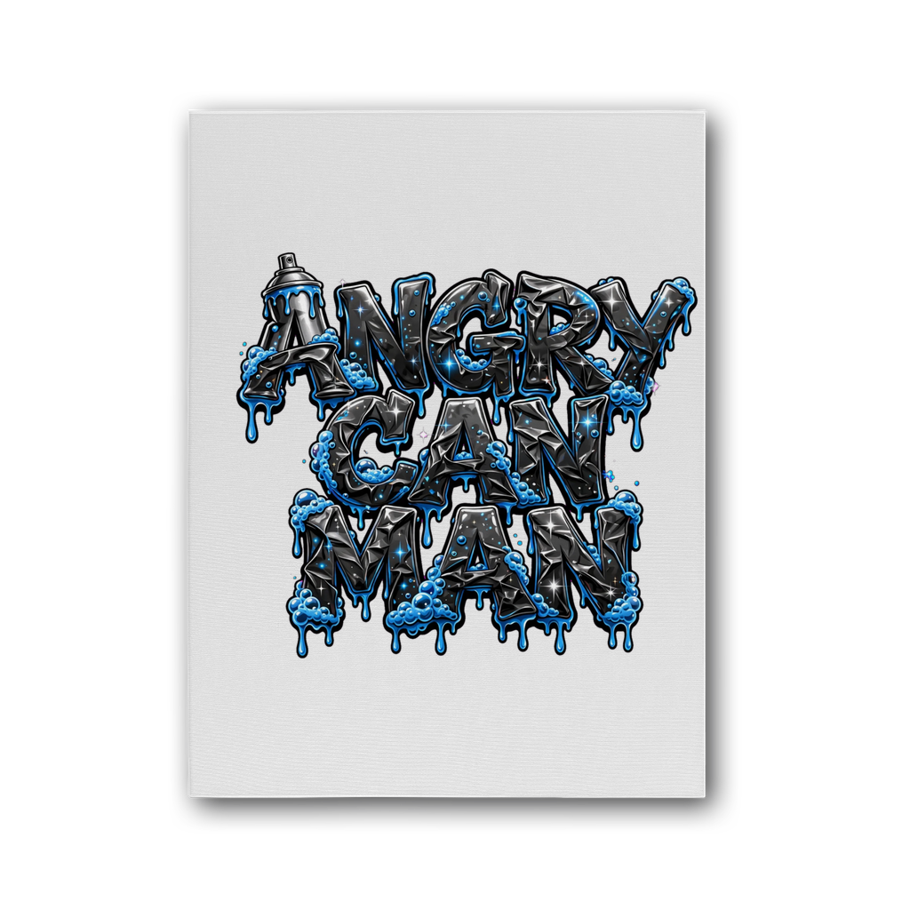 ANGRY CAN MAN 2.0 Premium Stretched Canvas