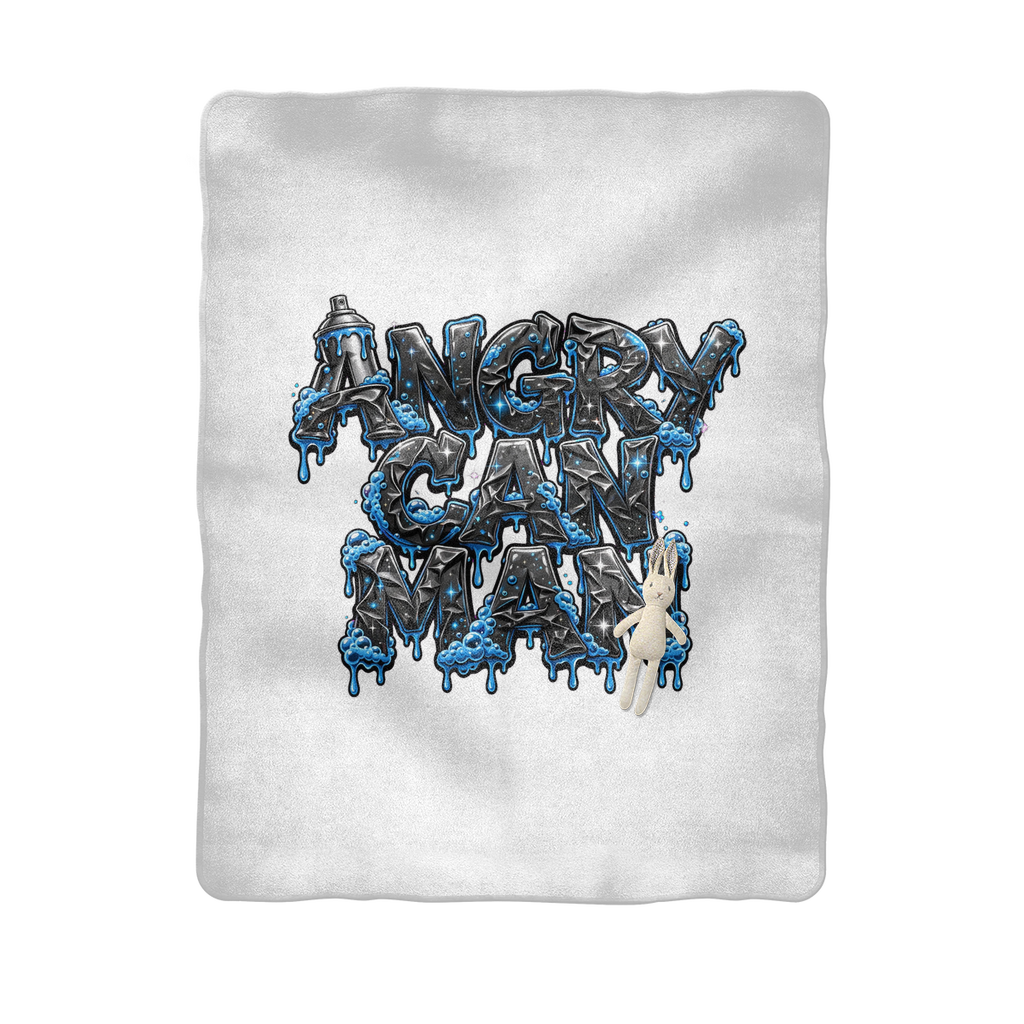 ANGRY CAN MAN 2.0 Sublimation Baby Blanket
