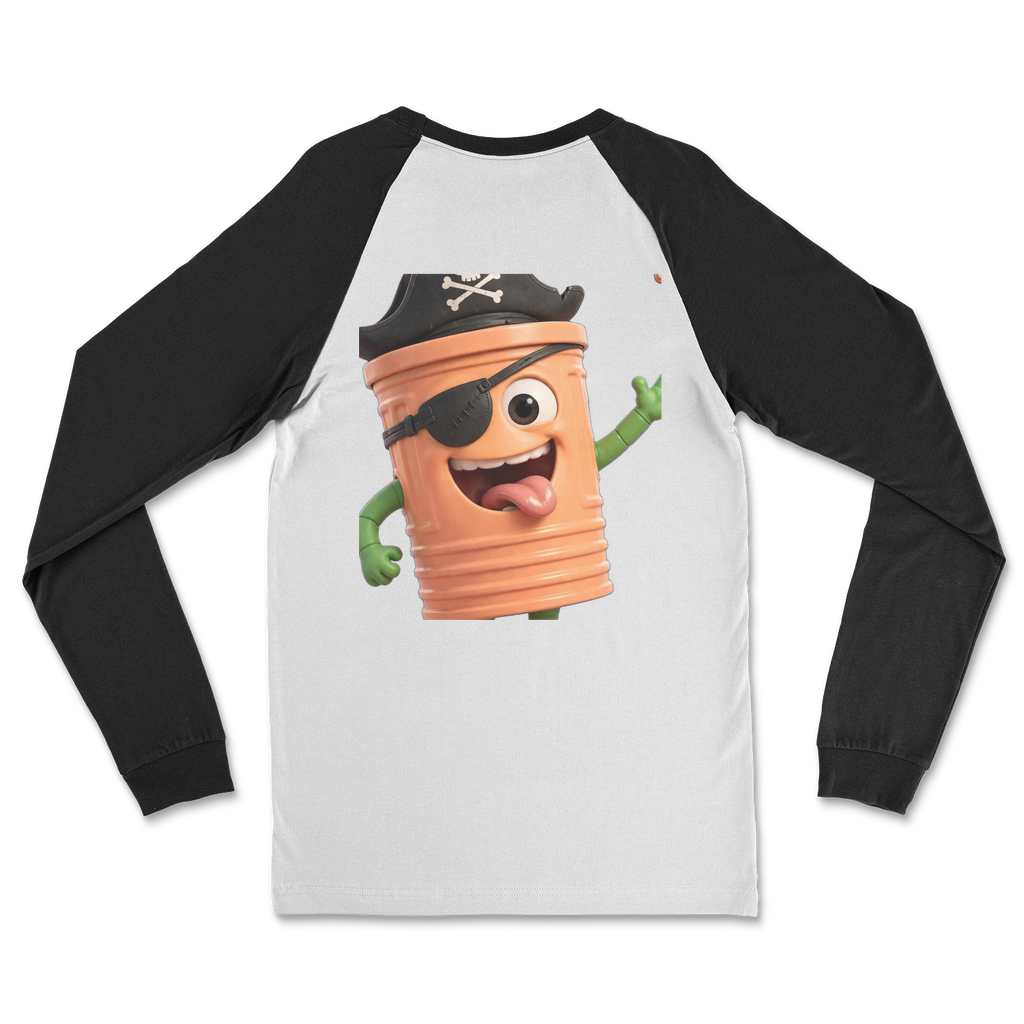 TRASH CAN MAN Classic Raglan Long Sleeve Shirt