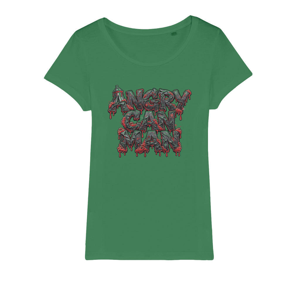 ANGRY CAN MAN 2.0 Organic Jersey Womens T-Shirt