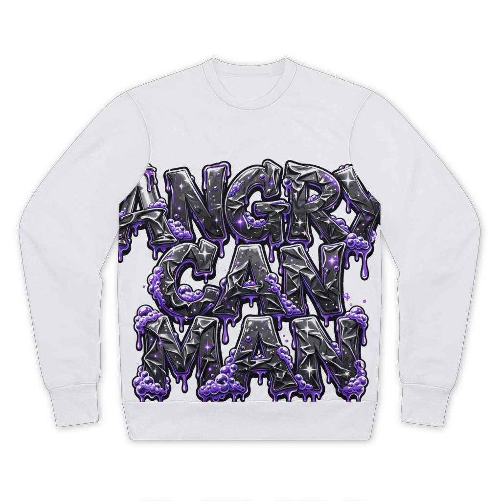 ANGRY CAN MAN 2.0 Premium Cut and Sew Sublimation Unisex Sweatshirt