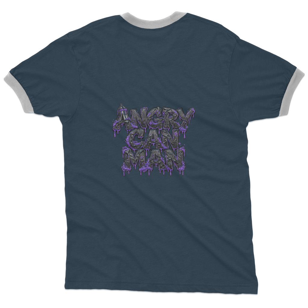 ANGRY CAN MAN 3.0 Adult Ringer T-Shirt