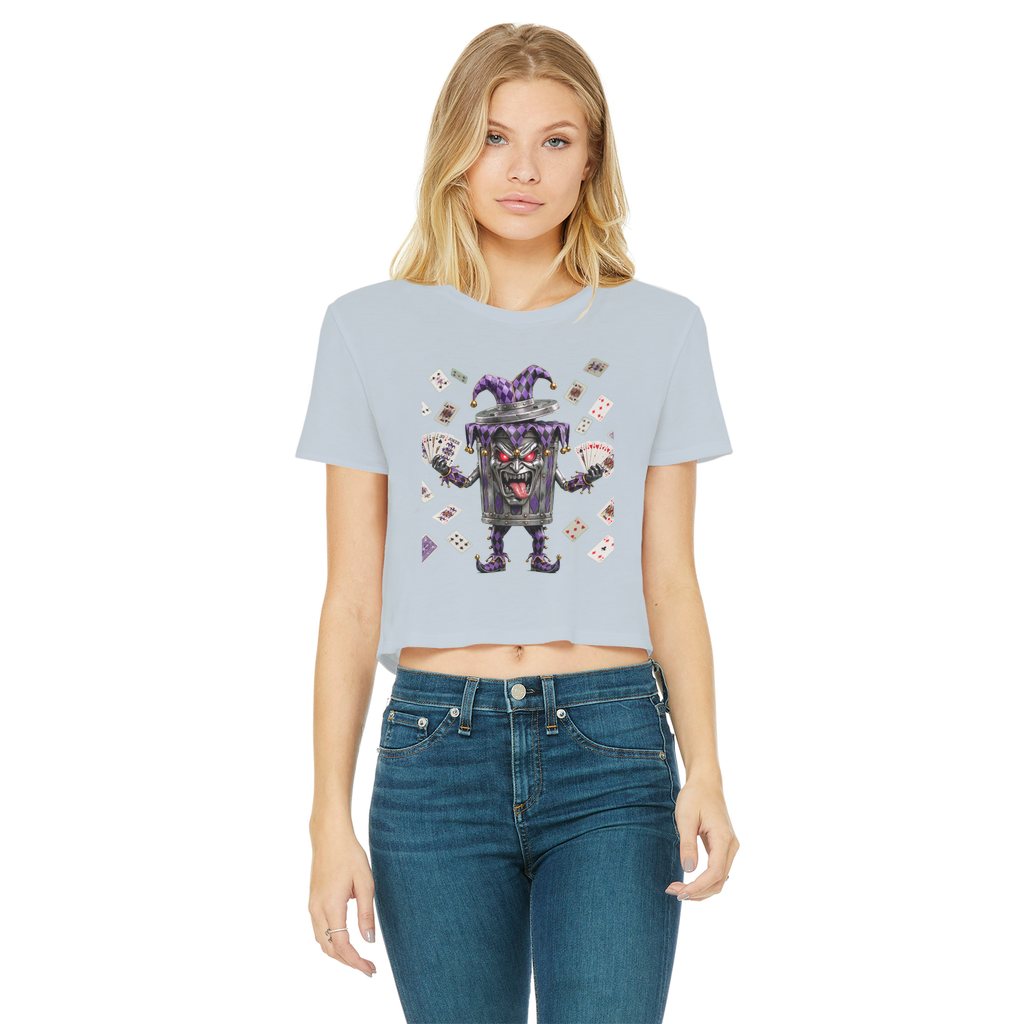 ANGRY CAN MAN 2.0 Classic Women's Cropped Raw Edge T-Shirt