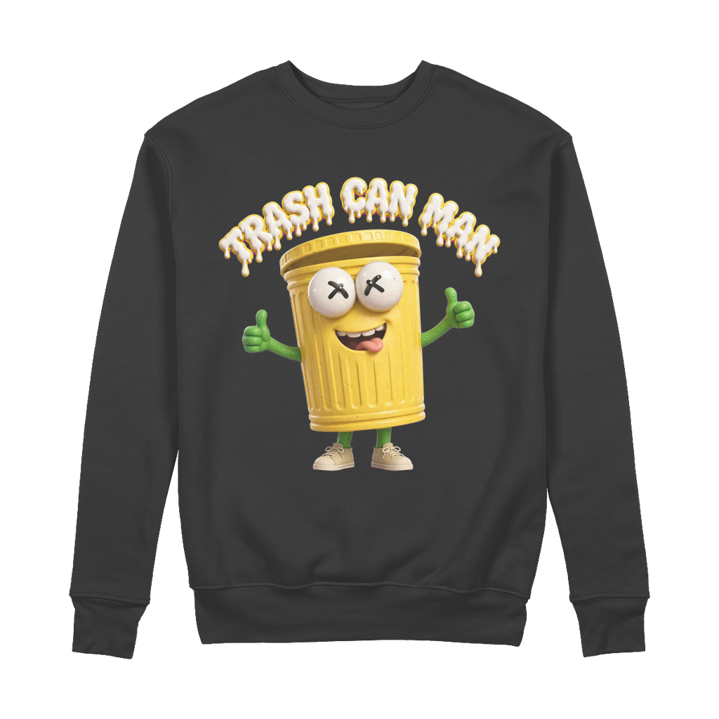 TRASH CAN MAN 100% Organic Cotton Sweatshirt
