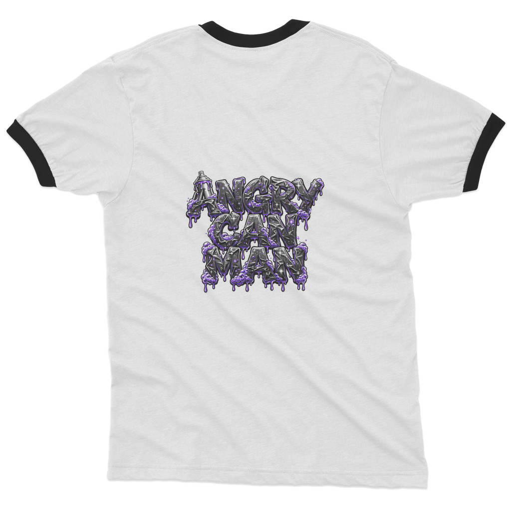 ANGRY CAN MAN 3.0 Adult Ringer T-Shirt