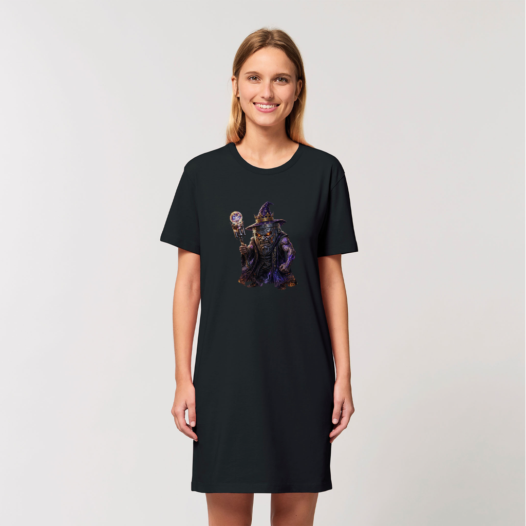 angry can man Organic T-Shirt Dress