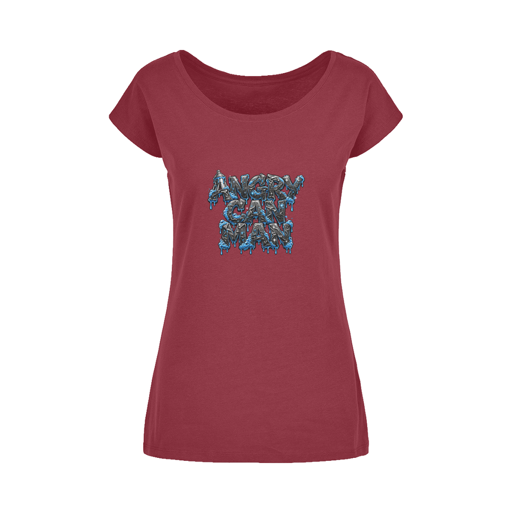ANGRY CAN MAN 2.0 Wide Neck Womens T-Shirt XS-5XL