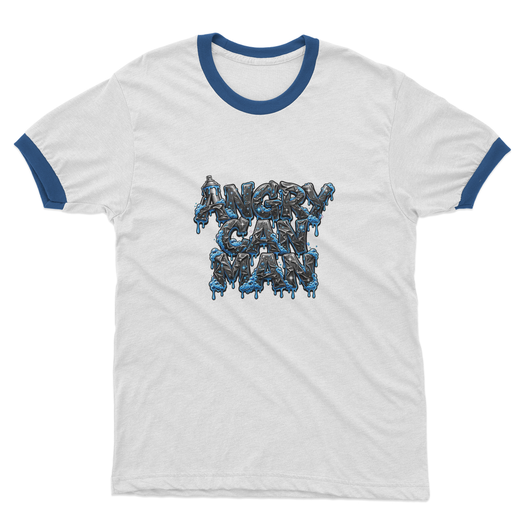 ANGRY CAN MAN 2.0 Adult Ringer T-Shirt