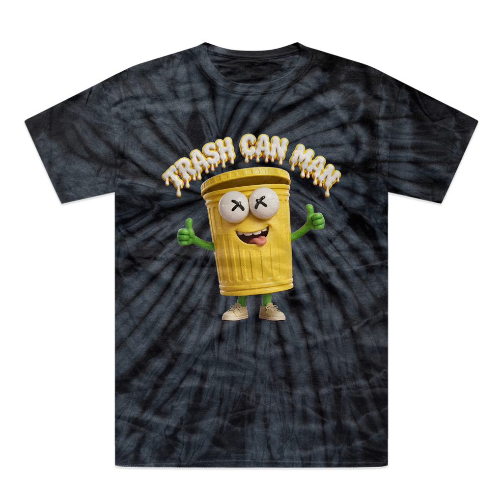 TRASH CAN MAN Tonal Spider Tie-Dye T-Shirt