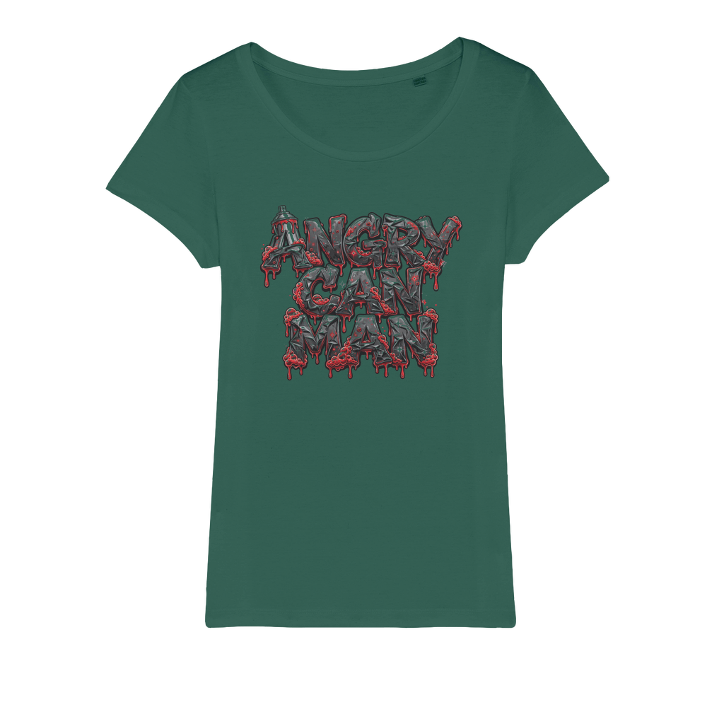ANGRY CAN MAN 2.0 Organic Jersey Womens T-Shirt