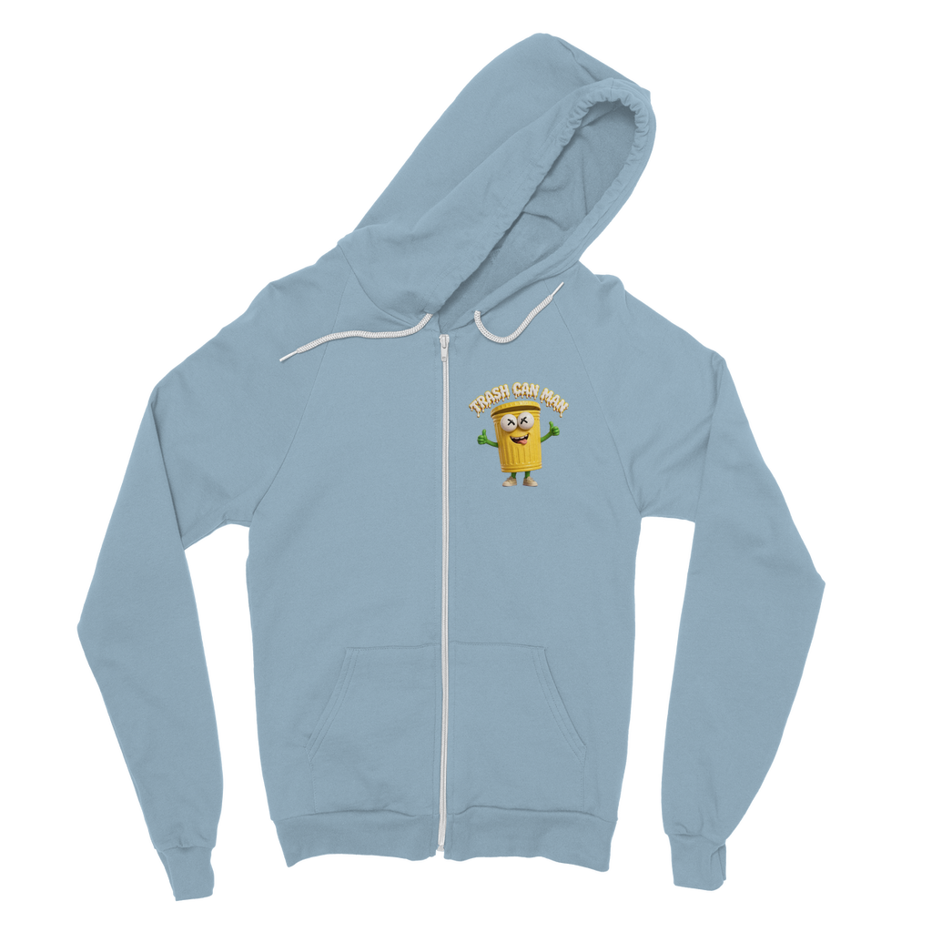TRASH CAN MAN Classic Adult Zip Hoodie