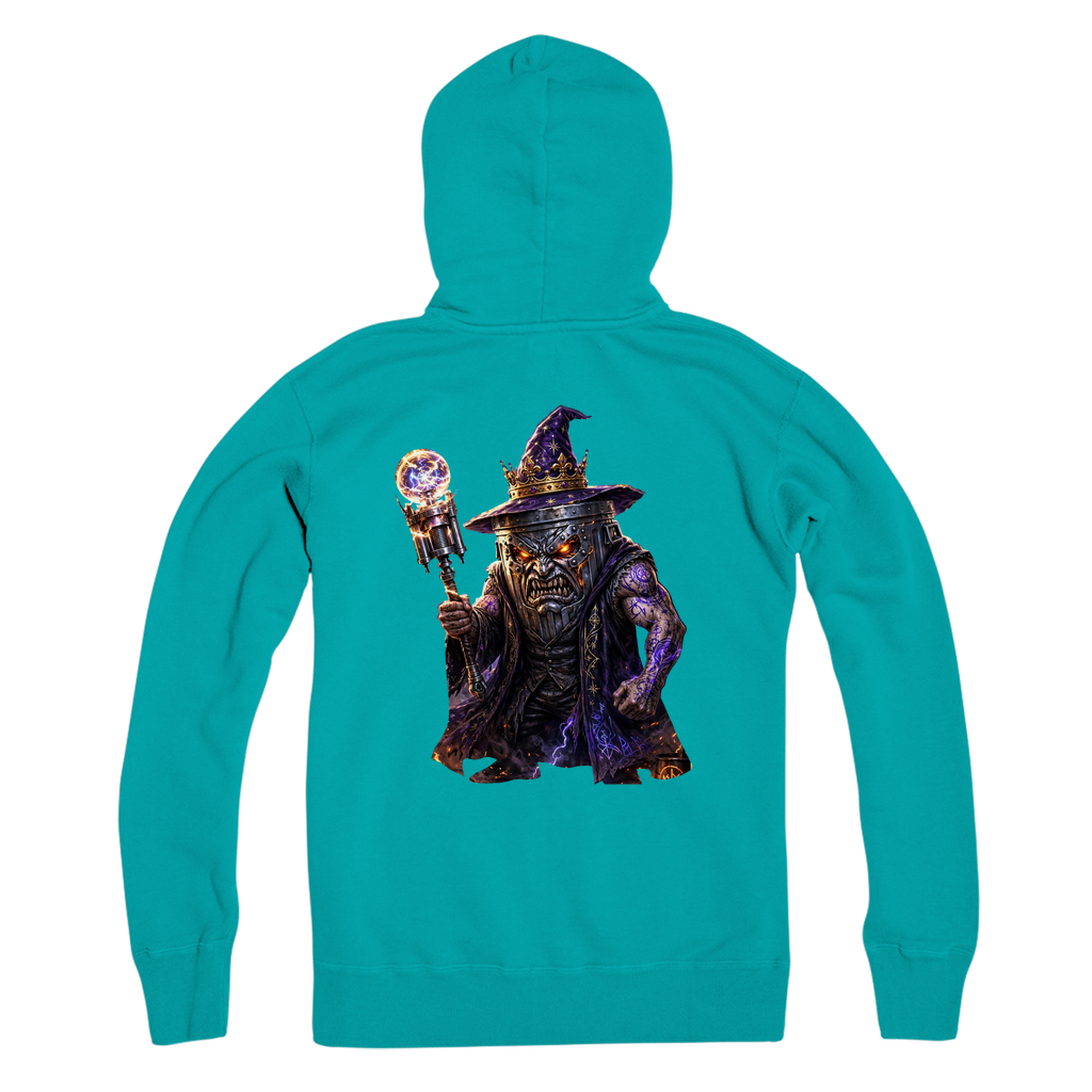 angry can man Premium Adult Zip Hoodie