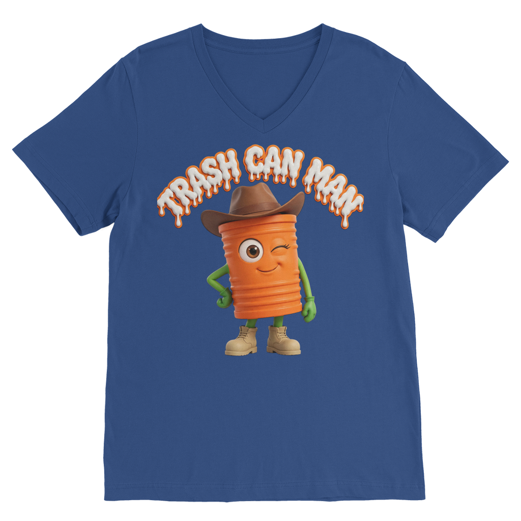 TRASH CAN MAN Classic V-Neck T-Shirt