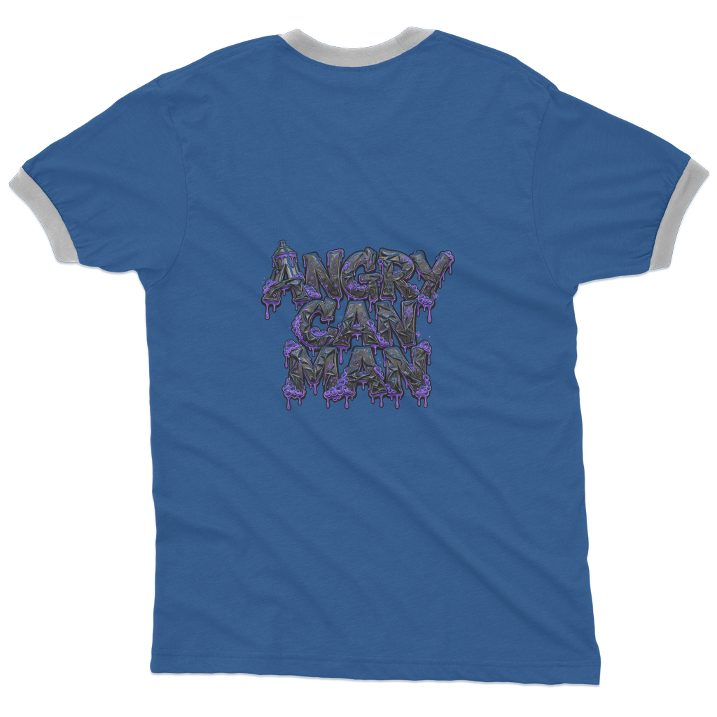 ANGRY CAN MAN 3.0 Adult Ringer T-Shirt
