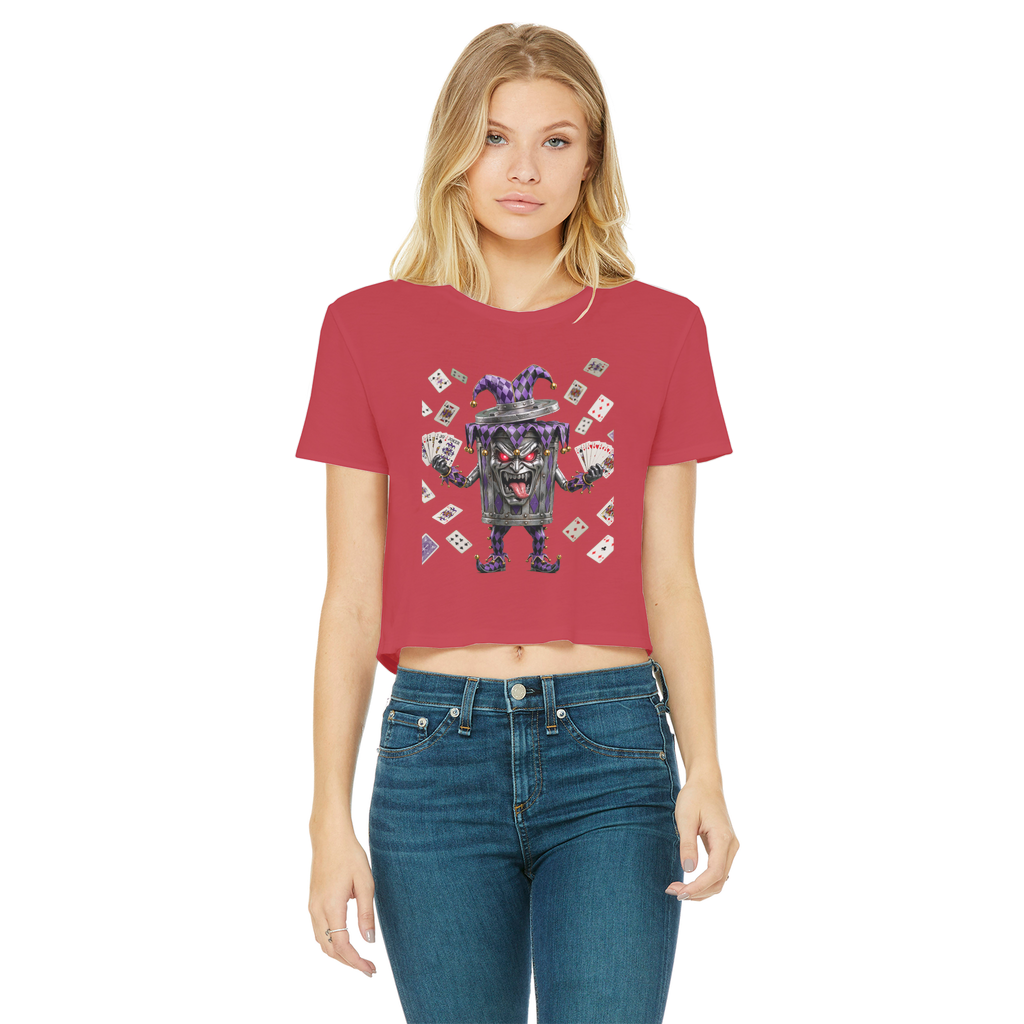 ANGRY CAN MAN 2.0 Classic Women's Cropped Raw Edge T-Shirt