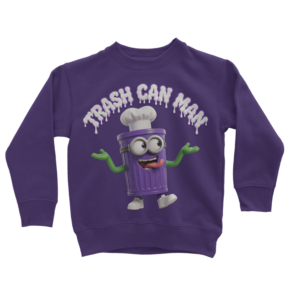 TRASH CAN MAN Classic Kids Sweatshirt