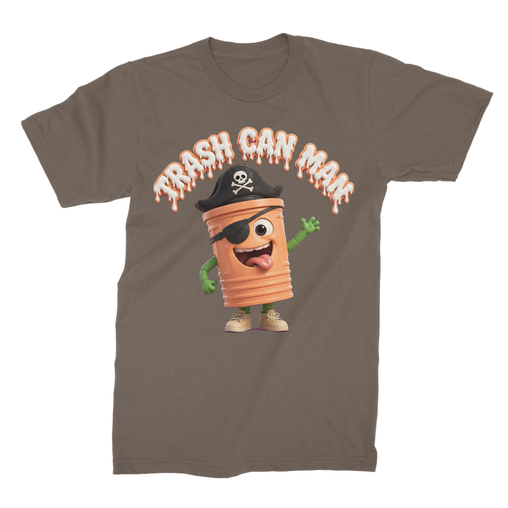 TRASH CAN MAN Unisex Cotton T-Shirt
