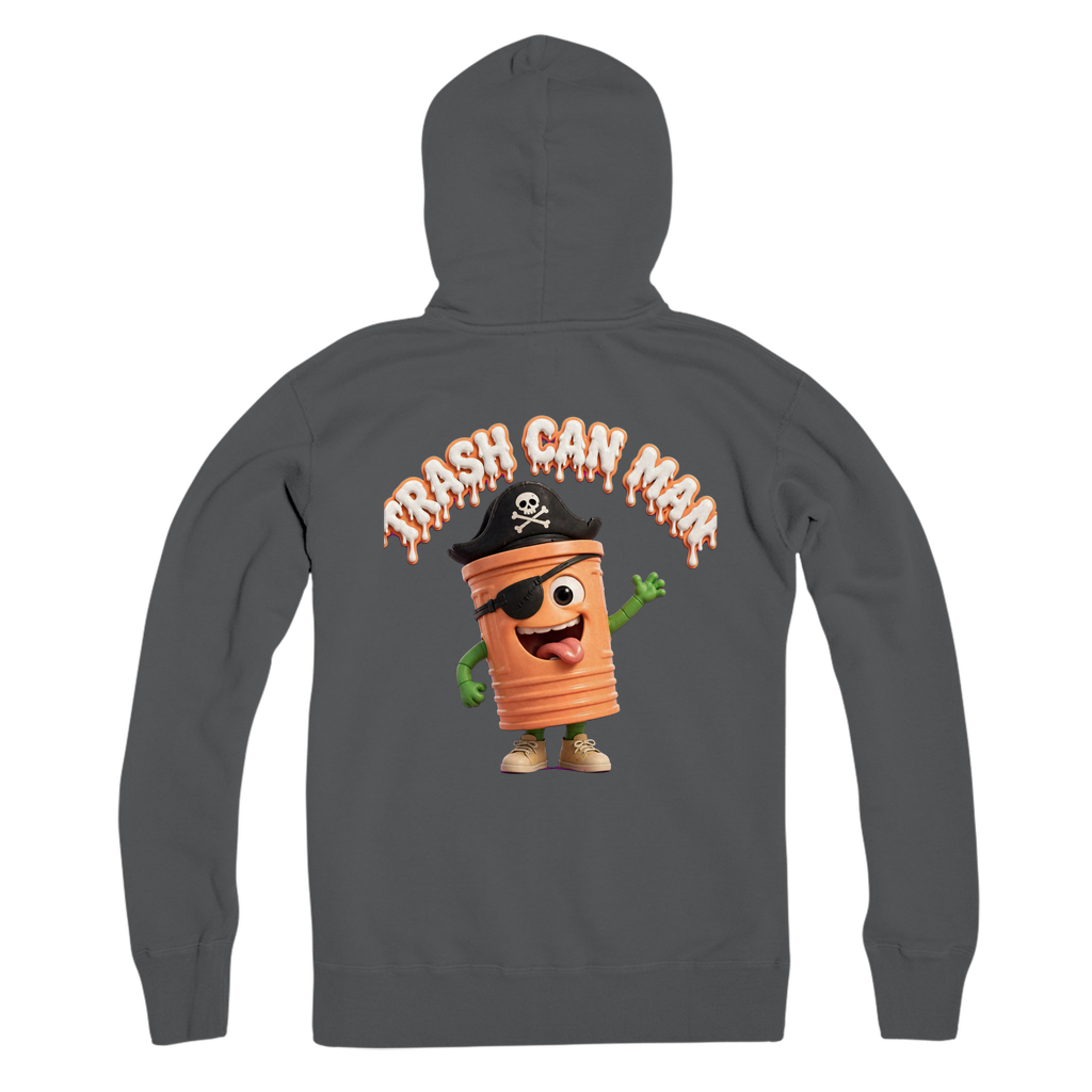 TRASH CAN MAN Premium Adult Zip Hoodie