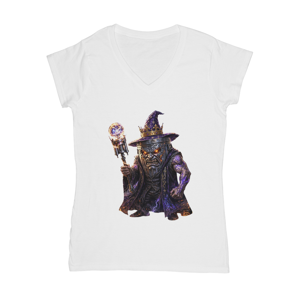 angry can man Classic Women's V-Neck T-Shirt