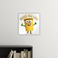 TRASH CAN MAN Square Metal Panel